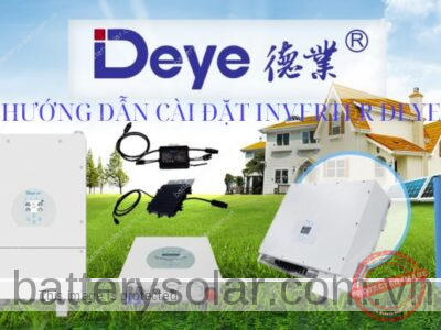 HƯỚNG DẪN CÀI ĐẶT INVERTER DEYE