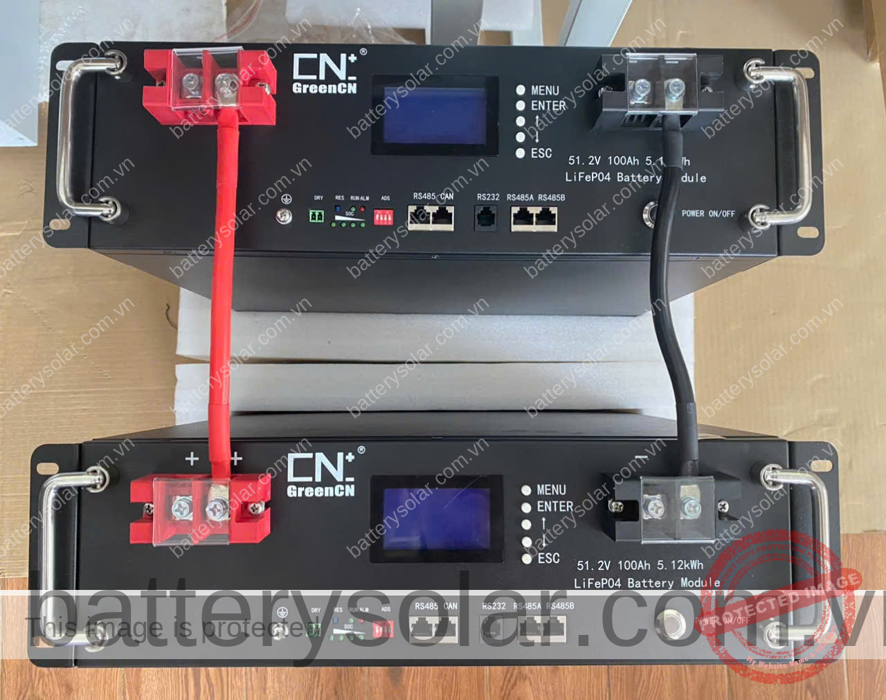 pin lithium CN+ 51,2v 100ah