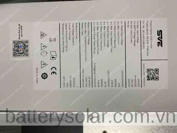 Inverter Hybrid SVE 6kw